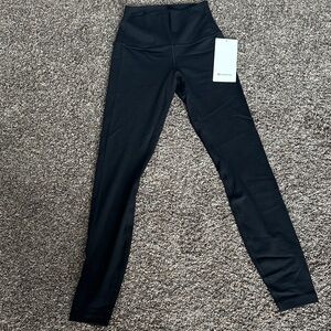 Lululemon Align Athletica Black Ribbed HR High-Rise Pant 28”